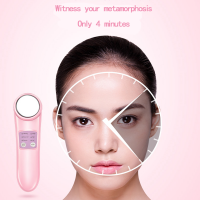 Portable Electric Facial Galvanic Vibrating Massager/Hot and Cold Face Beauty Care Device